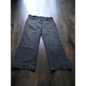Duluth Trading Co Flex Fire Hose Relaxed Fit Work Pants Black Mens 36x30